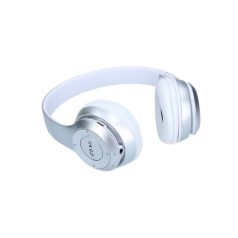   Bluetooth fejhallgató mikrofonnal ,rádio fm és SD kártya olvasóval ,ST3 ezüst