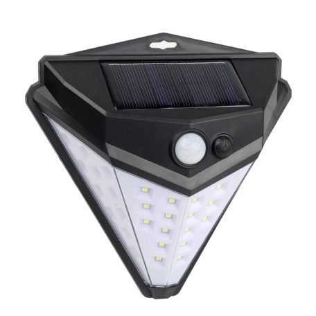 Mozgásérzékelős, vezeték nélküli napelemes fali lámpa 40 LED - T-1622