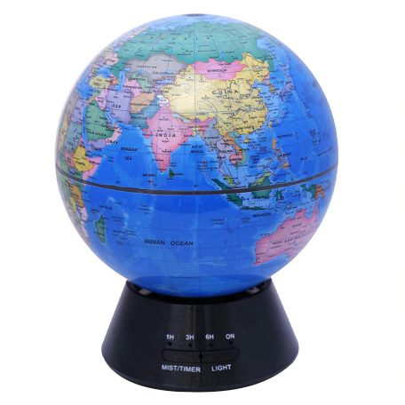 Silverhome Globe Földgömb alakban, színváltó, világító világtérképpel