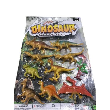 SilverHome Műanyag Dinoszaurusz Játék készlet nyolc darabos