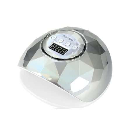 SilverHome F6 LED/UV műkörmös lámpa 86W - ezüstmetál