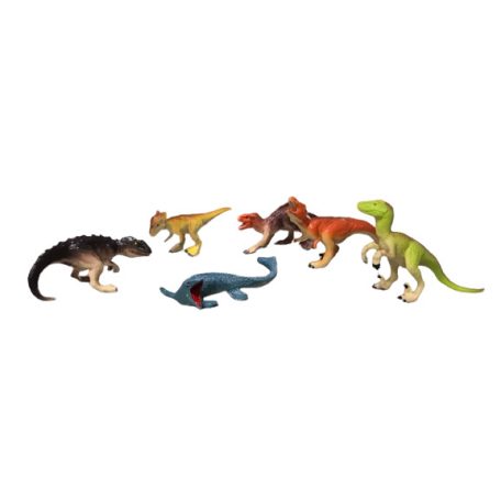 SilverHome Dinoszaurusz Világ Hat darabos Dinó Mini figura szett