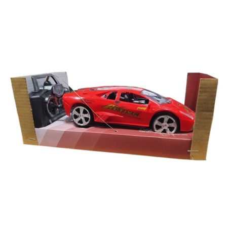 Távirányítós Lamborghini  játékautó piros színben