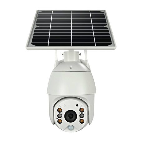 Intelligens napelemes Solar PTZ WiFi vízálló éjjellátó kamera felügyeleti rendszer
