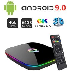   Smart TV adapter, Q PLus Ultra HD, Android 9.0 4GB Flash, 64GB ROM