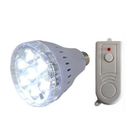 Távirányítós, akkumulátoros biztonsági LED lámpa