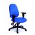Irodai szék, állítható karfával, exkluzív kék szövetborítás, fekete lábkereszt, MAYAH "Energetic"