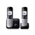 Telefon, vezeték nélküli, telefonpár, PANASONIC "KX-TG6812PDB Duo", fekete