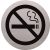 Információs tábla, rozsdamentes acél, HELIT, tilos a dohányzás