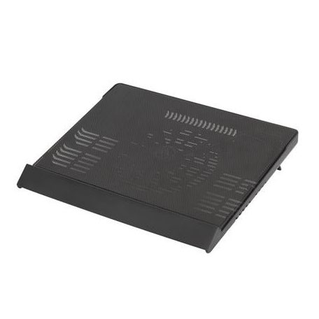 Notebook állvány, hűtőventilátorral, 17,3", RIVACASE "5556", fekete