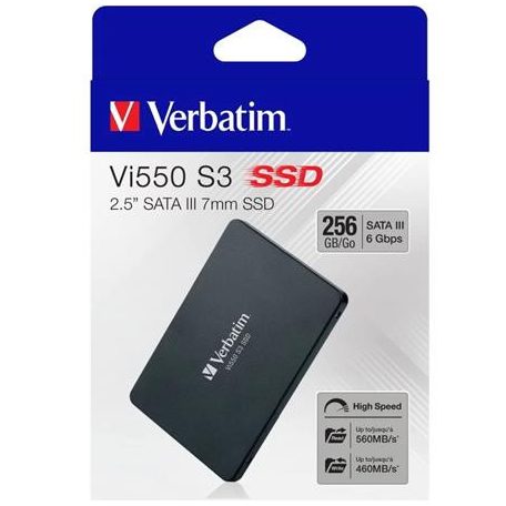 SSD (belső memória), 1TB, SATA 3, 500/520MB/s, VERBATIM "Vi550"