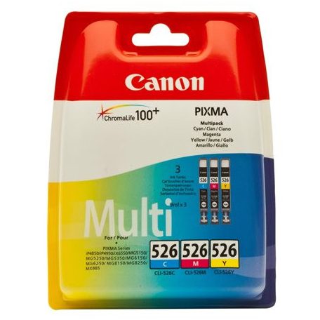 CLI-526KIT Tintapatron multipack Pixma iP4850, MG5150, 5250 nyomtatókhoz, CANON, c+m+y