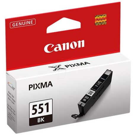 CLI-551B Fotópatron Pixma iP7250, MG5450 nyomtatókhoz, CANON, fekete, 7ml