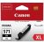 CLI-571XL Tintapatron Pixma MG 5700 Series/6800 Series/7700 Series nyomtatókhoz, CANON, fekete, 11 ml