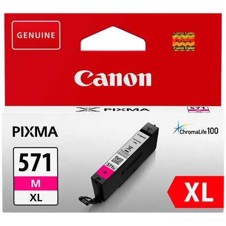 CLI-571MXL Tintapatron Pixma MG5750, 6850,7750 nyomtatókhoz, CANON, magenta, 11 ml