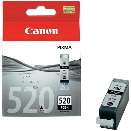 PGI-520B Tintapatron Pixma iP3600, 4600, MP540 nyomtatókhoz, CANON, fekete, 19ml