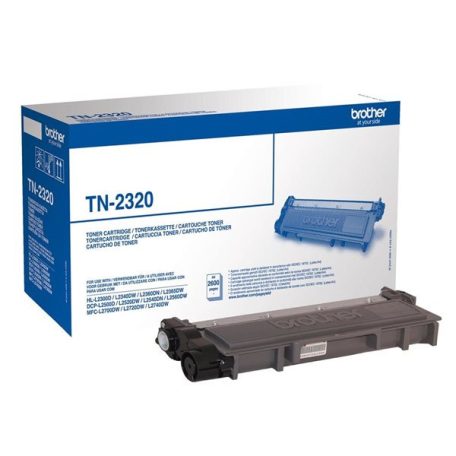 TN2320 Lézertoner HL L2300D, DCP L2500D nyomtatókhoz, BROTHER, fekete, 2,6k