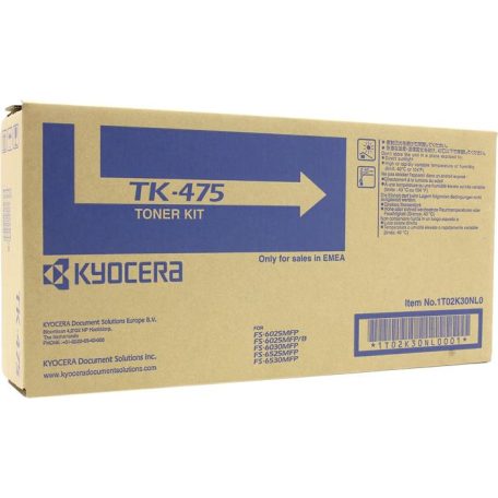 TK475 Lézertoner FS 6025MFP, 6030MFP nyomtatókhoz, KYOCERA, fekete, 15k