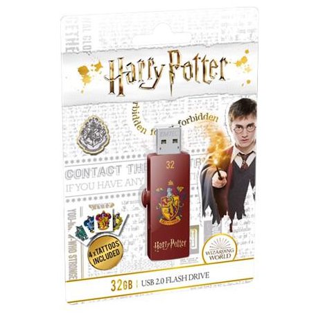 Pendrive, 32GB, USB 2.0, EMTEC "Harry Potter Gryffindor"