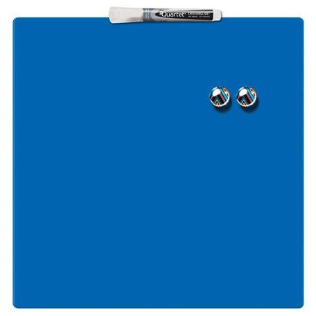 Üzenőtábla, mágneses, írható, kék, 36x36 cm, NOBO/REXEL