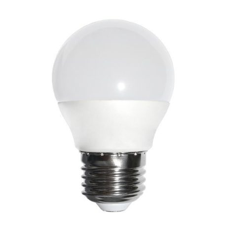 OPTONICA LED Gömb izzó, E27, 6W, semleges fehér fény, 480Lm, 4500K - SP1740