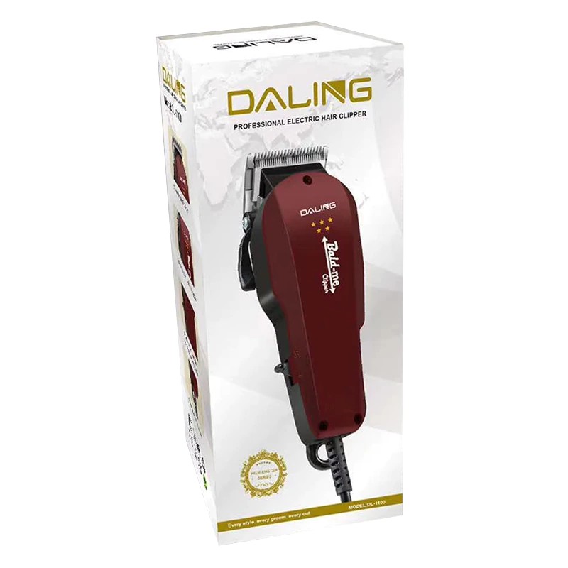 Daling Professzionális hajvágó rozsdamentes acél pengével bordó színben - DL-1100