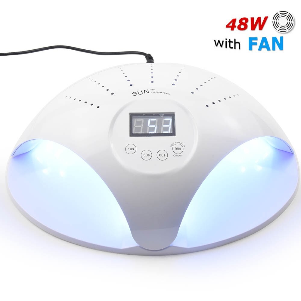 SUN669 White 48W kétkezes 2 in 1 UV/LED műkörmös lámpa