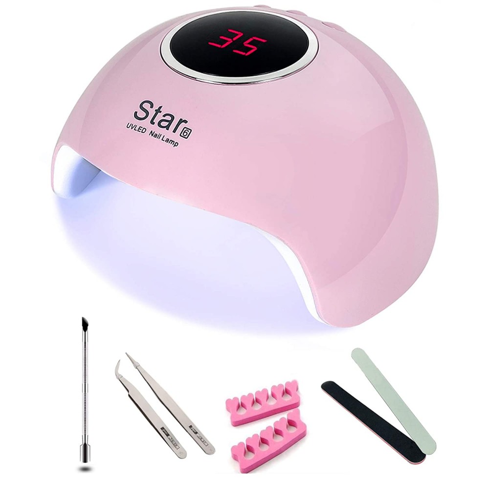 STAR 6 - UV/LED műkörmös lámpa - rózsaszín